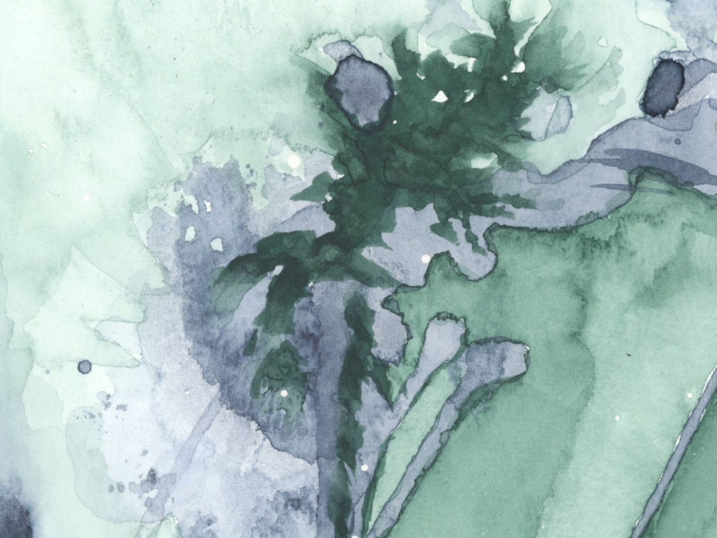 Abstract Dandelion Art Print