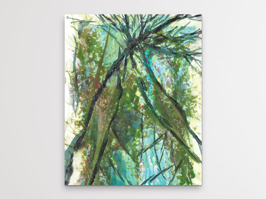 Abstract Trees Art Print