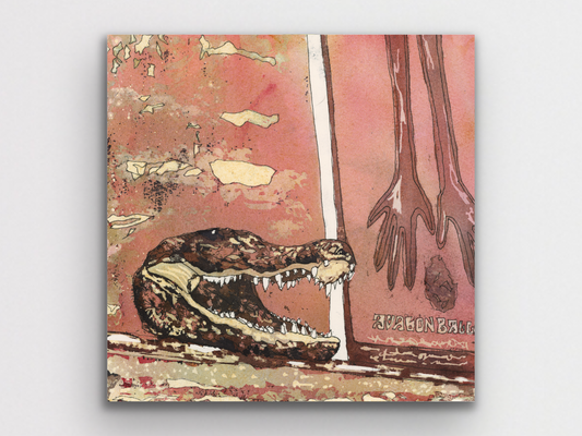 Alligator Head Art Print