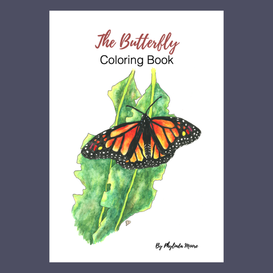 Butterfly Coloring Book. Instant Download: Print and Color