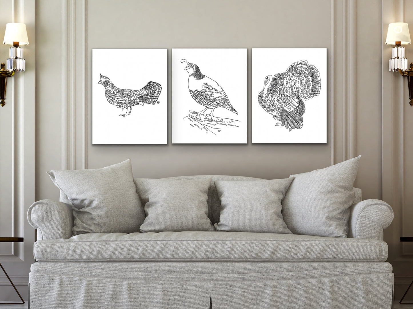State Art. Wild Turkey Art Print. State Symbol Art