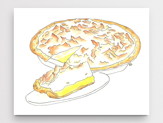Grannymama's Lemon Meringue Pie Art Print