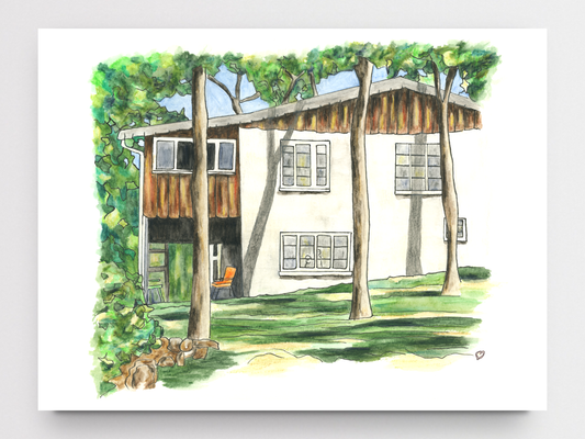 Lake Cabin 2 Art Print
