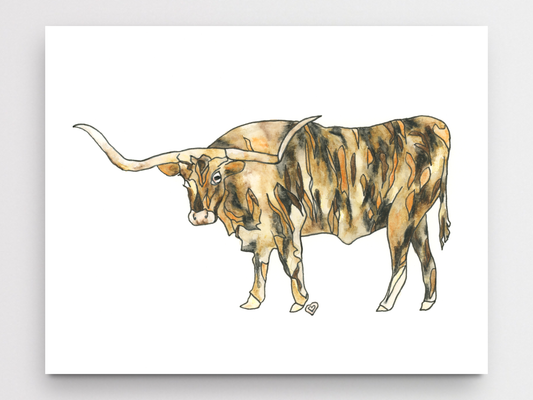 Longhorn Art Print