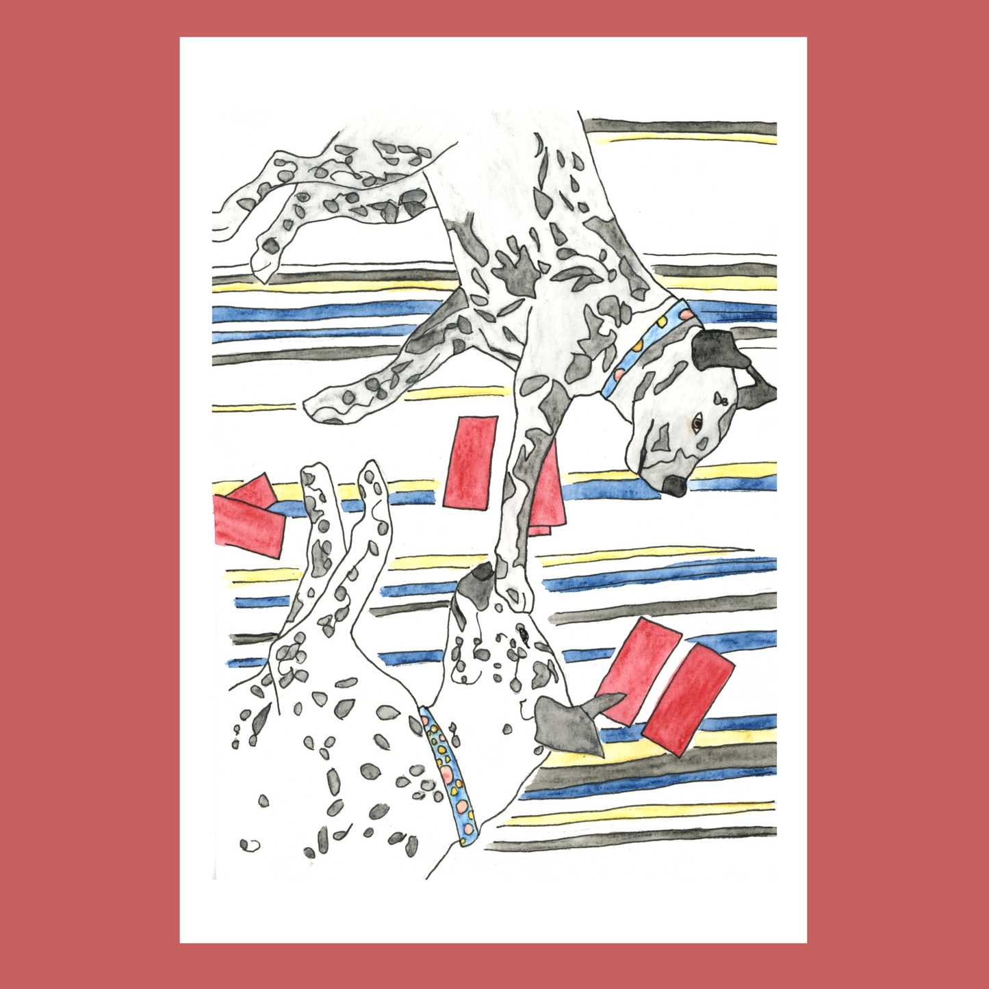 Want More Than One Pet in the Portrait? Custom Pet Portrait Doubles