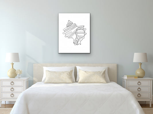 Maryland State Fossil Art. Ecphora Gardnerae Art Print