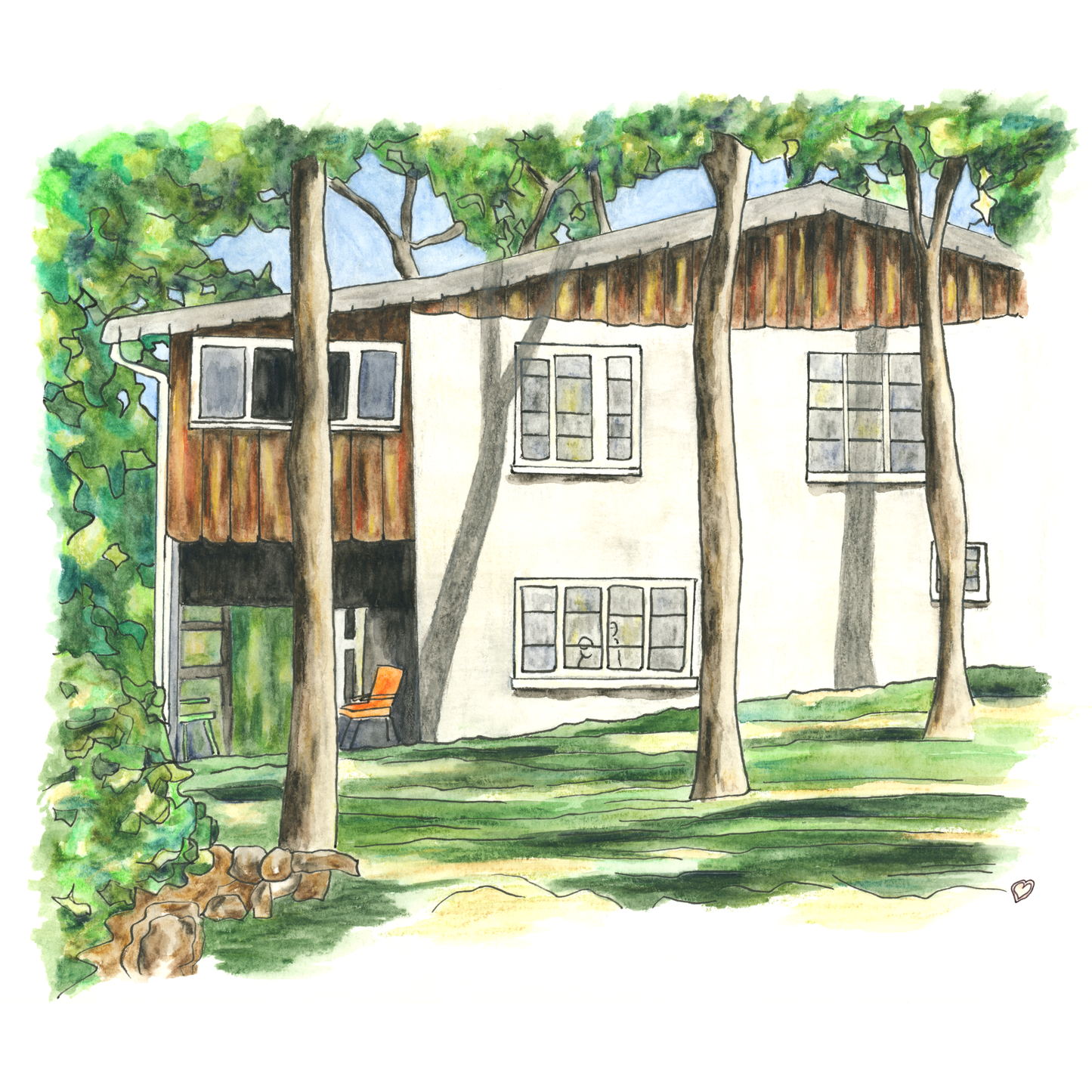Custom Painting of a House, Building, or a Place You Love