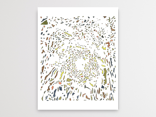 Mushrooms in the Forest Watercolor Art Print
