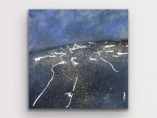 Night Sky Watercolor Art Print