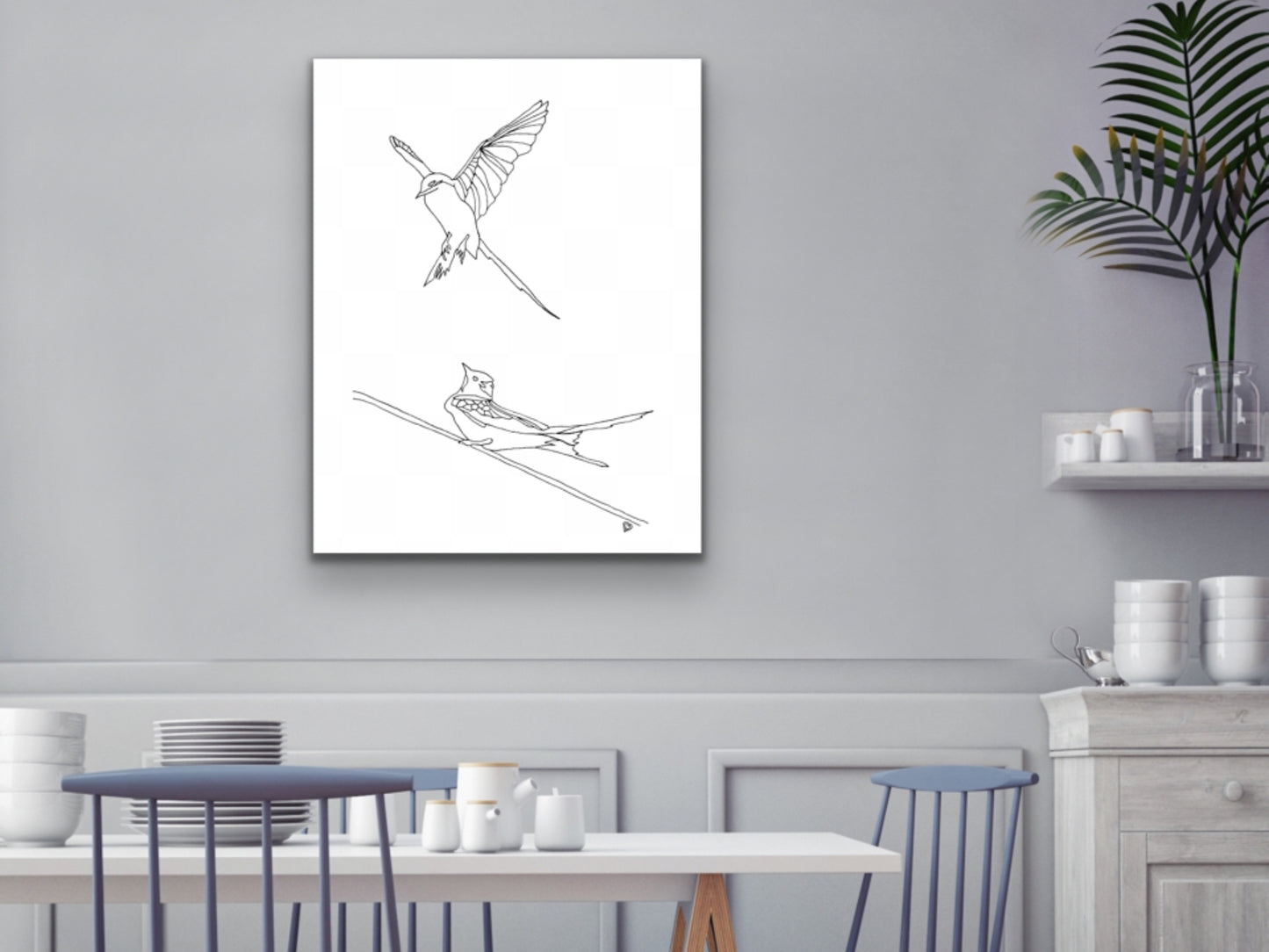 Oklahoma State Bird. Scissor-Tailed Flycatcher Art Print. Oklahoma State Symbol Scissor Tail Flycatcher Art