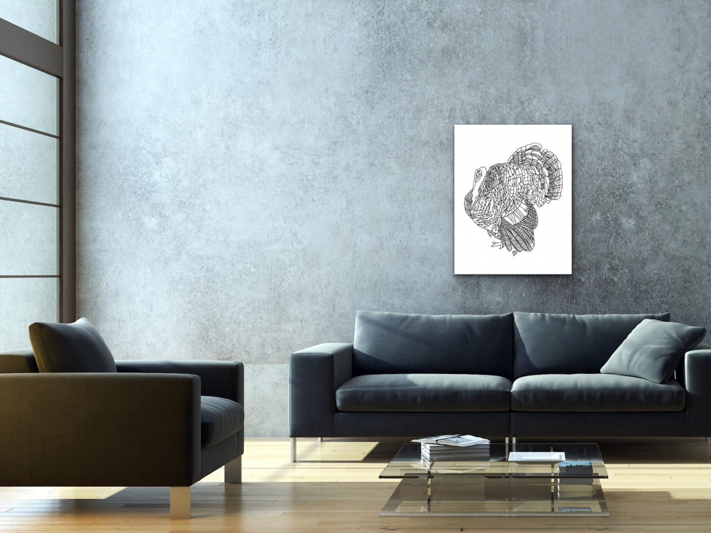 State Art. Wild Turkey Art Print. State Symbol Art