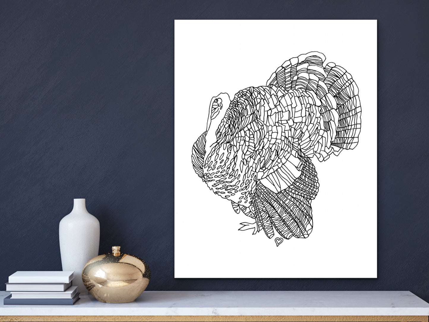 State Art. Wild Turkey Art Print. State Symbol Art