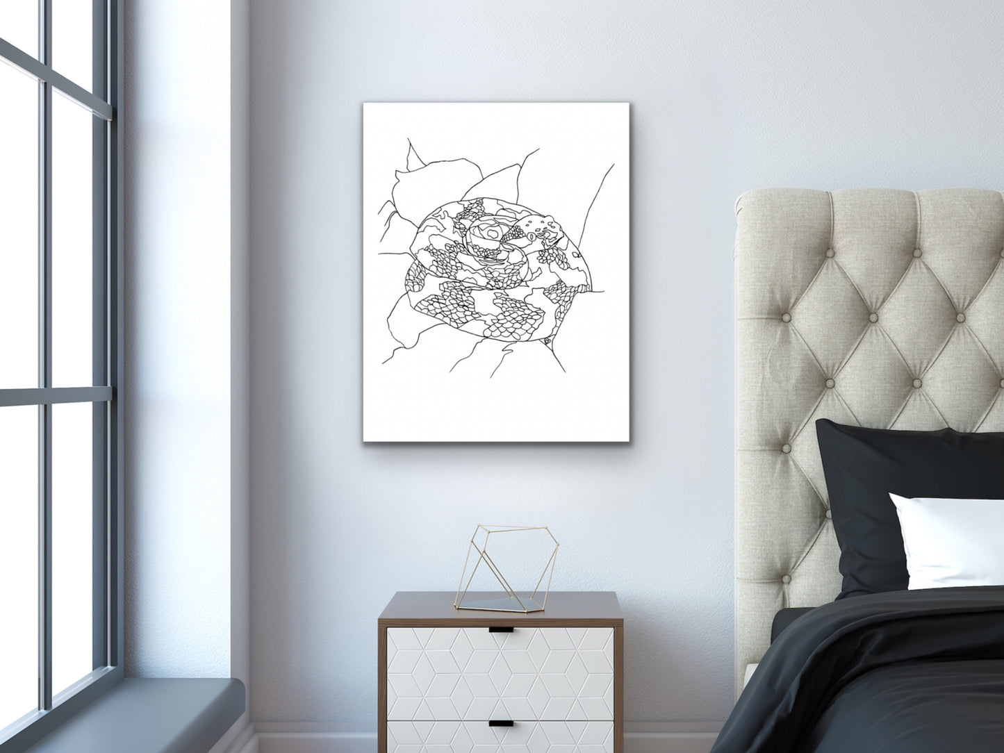 Pennsylvania State Snake. Eastern Timber Rattlesnake Art Print