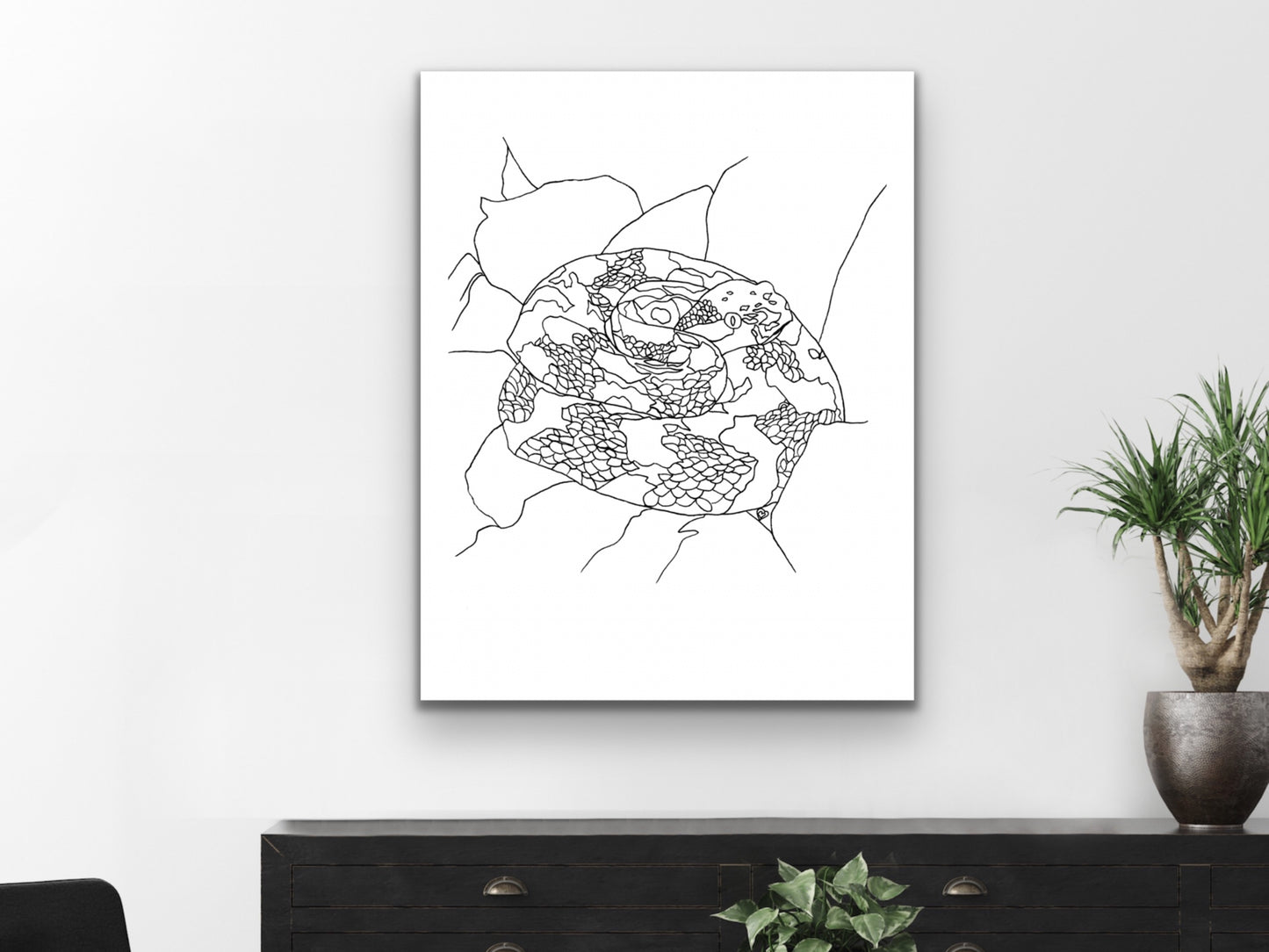 Pennsylvania State Snake. Eastern Timber Rattlesnake Art Print